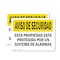 Signmission Facility Protected By Alarm Spanish OSHA Security Notice Sign, Plastic, 10in W x 7in L, 2PK OS-2PACK-SN-P-710-L-11539 - alternate 1